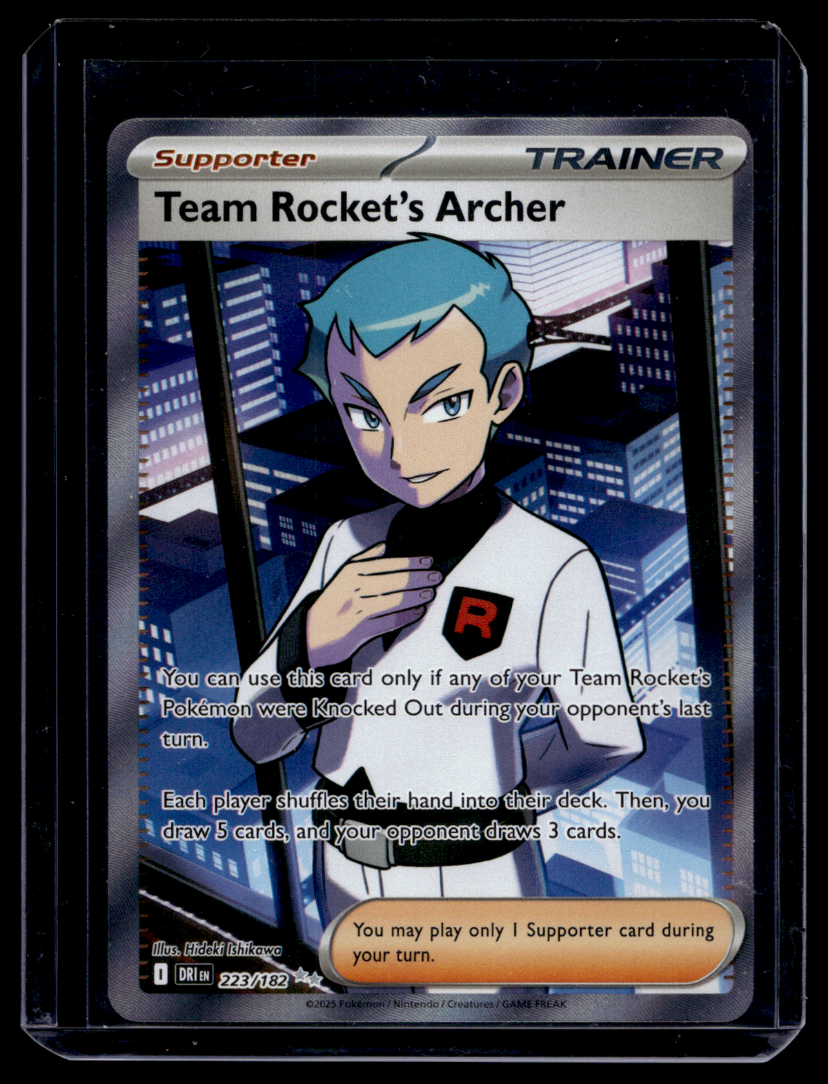 2025 Pokemon Scarlet & Violet - Destined Rivals - Ultra Rare - Team Rocket's Archer #223