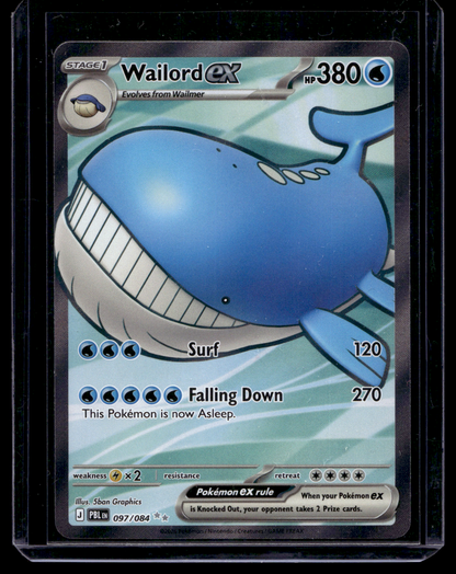 2026 Pokemon - Mega Evolutions - Pitch Black - Ultra Rare - Wailord ex #097