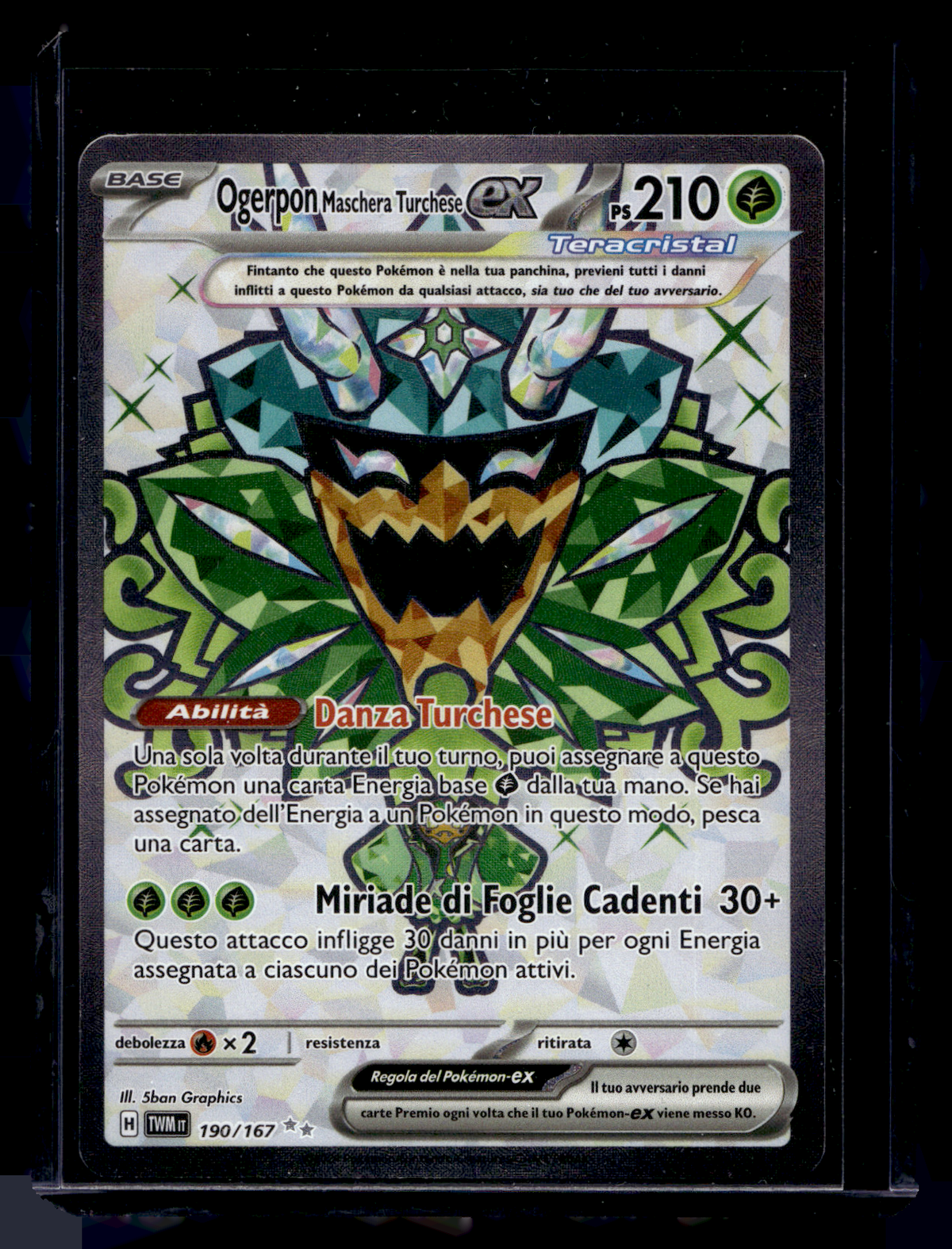 2024 Pokemon - Scarlet & Violet - Twilight Masquerade - Ultra Rare - Teal Mask Ogerpon ex #190