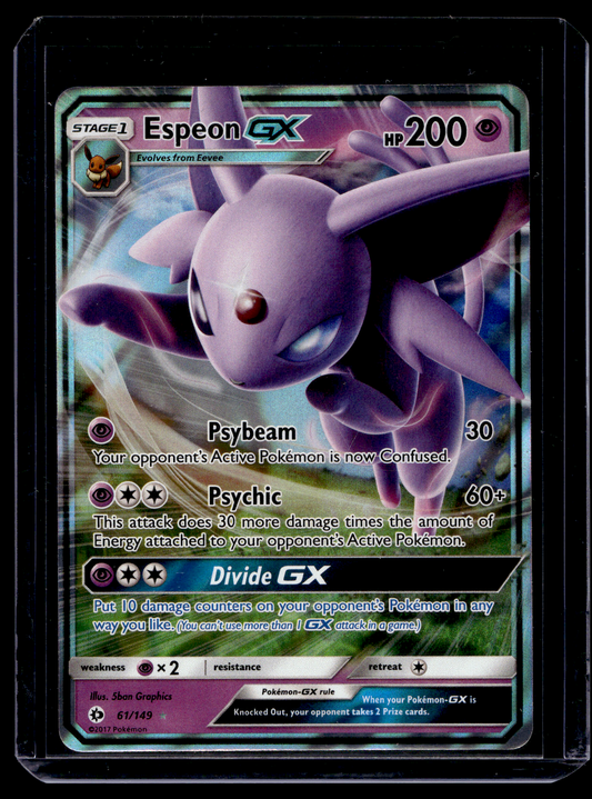 2017 Pokemon Sun & Moon - Espeon GX #61