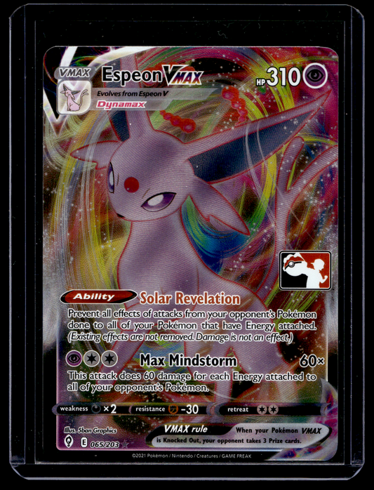 2021 Pokemon - Play! Pokémon Prize Pack Series One - Espeon VMAX #065