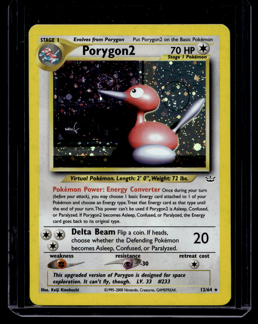 2001 Pokemon Neo Revelation - Holo - Porygon2 #12 (Kunto: Excellent)