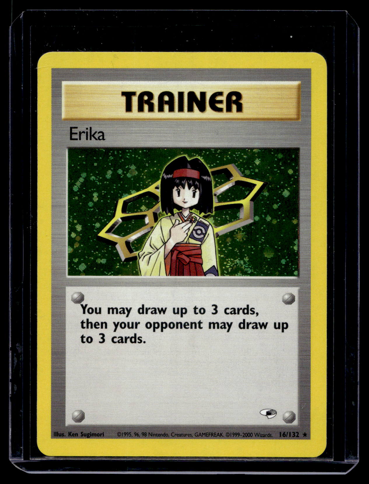 2000 Pokemon Gym Heroes - Holo - Erika #16 (Kunto: Excellent)