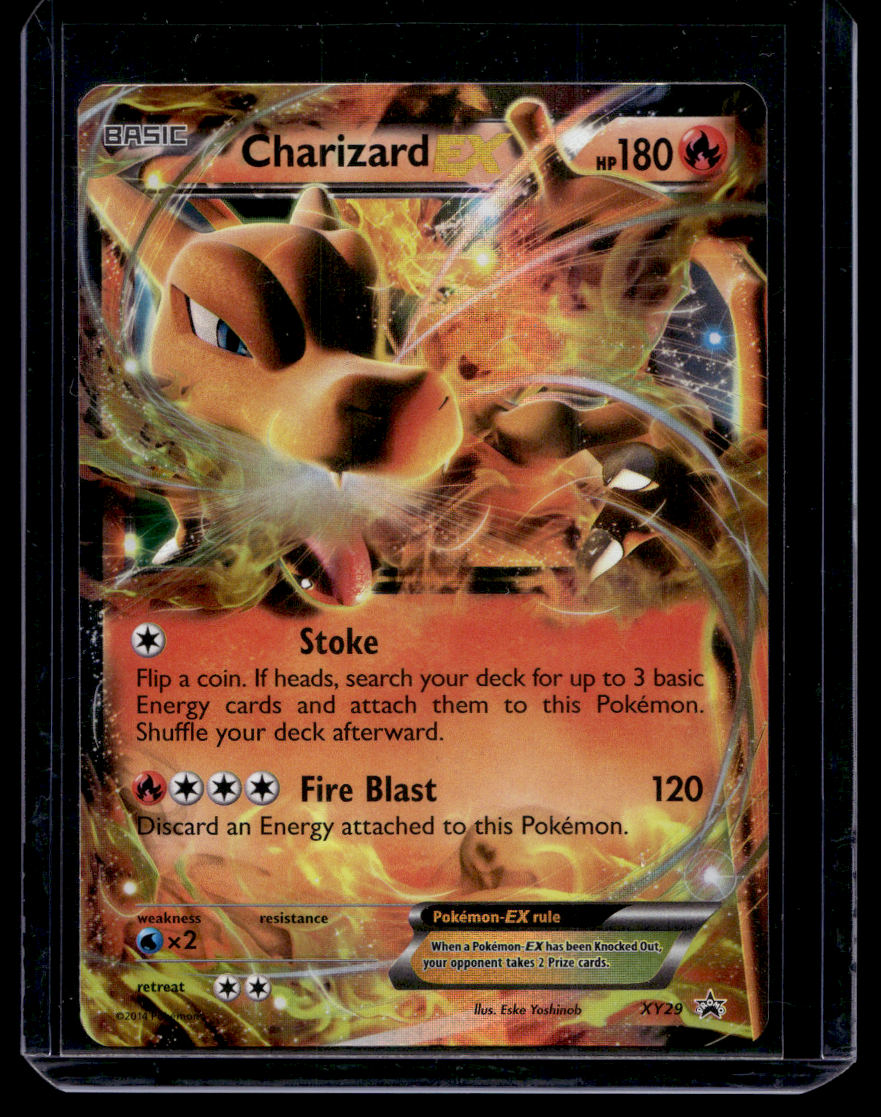 2014 Pokemon XY - Black Star Promos - Charizard ex #XY29 (Kunto: Excellent)