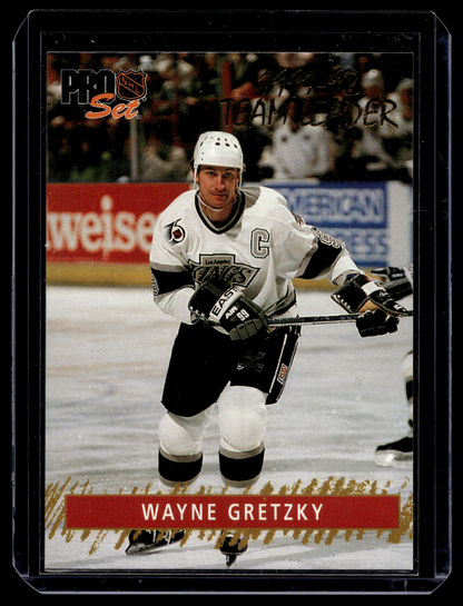 1992-93 Pro Set - Team Leaders - Wayne Gretzky #6