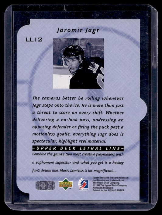 1995-96 Upper Deck Be a Player - Lethal Lines - Jaromir Jagr #LL12