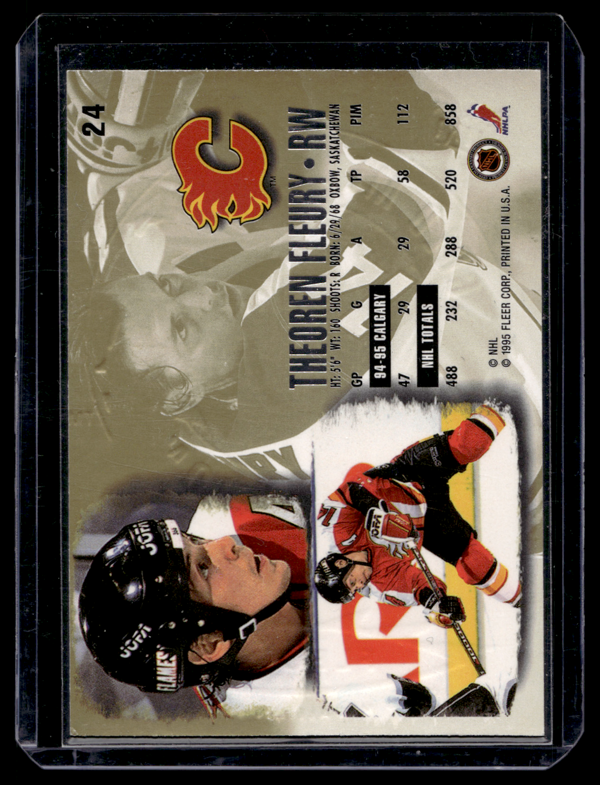 1995-96 Fleer Ultra - Gold Medallion Edition - Theoren Fleury #24