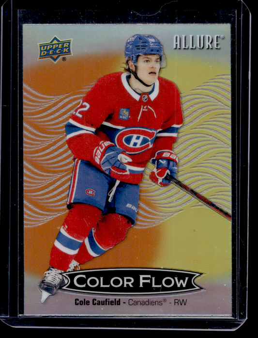 2024-25 Upper Deck Allure - Color Flow - Orange Yellow - Cole Caufield #CFL-16