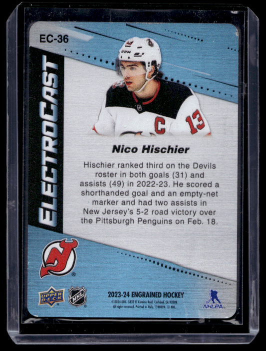 2023-24 Upper Deck Engrained - ElectroCast - Nico Hischier #EC-36