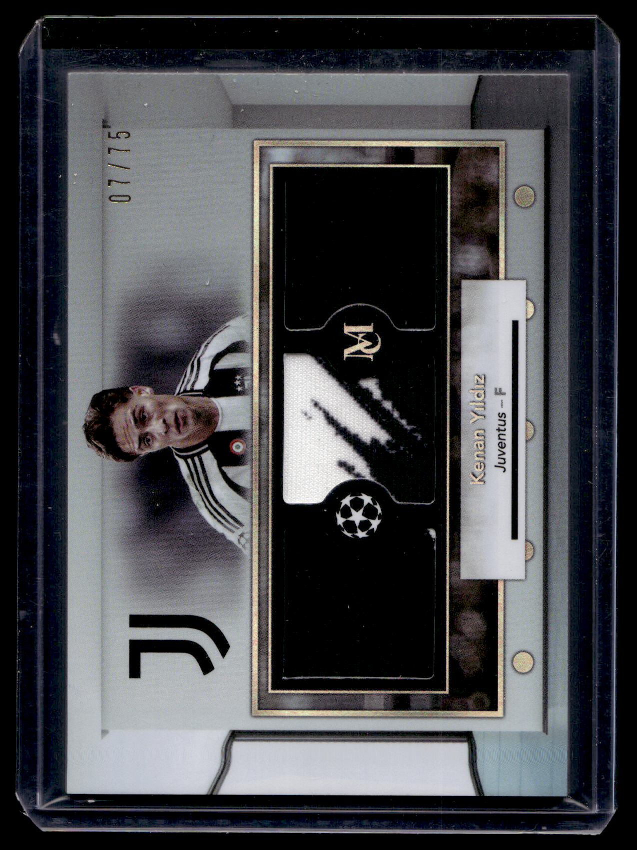 2024-25 Topps Museum Collection UEFA Club Competitions - Single Player Triple Relics - Kenan Yildiz #SPTR-KY /75