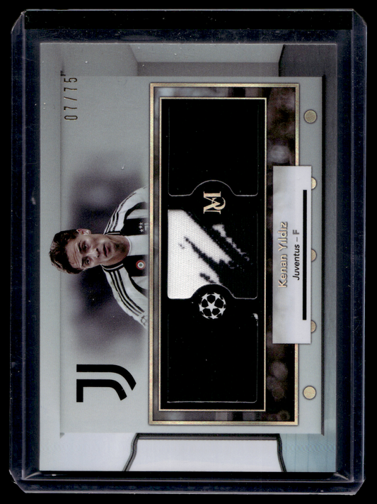 2024-25 Topps Museum Collection UEFA Club Competitions - Single Player Triple Relics - Kenan Yildiz #SPTR-KY /75