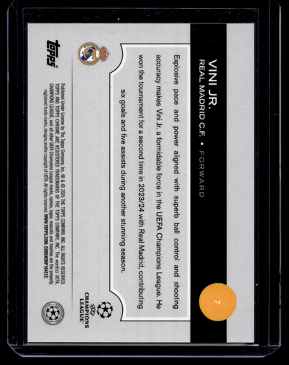 2024-25 Topps Chrome UEFA Club Competitions LogoFractor Edition - Vini Jr. #7