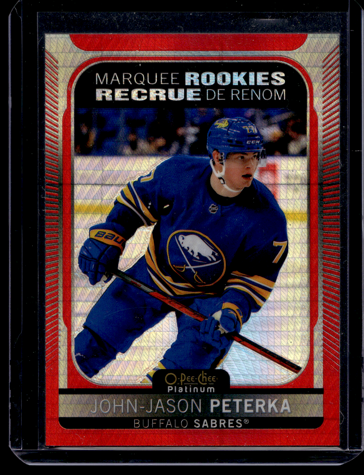 2021-22 Upper Deck OPC Platinum - Red Prism - Marquee Rookies - John-Jason Peterka #299 /199 RC