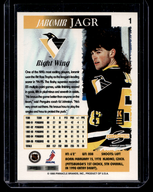 1995-96 Score - Black Ice - Jaromir Jagr #1