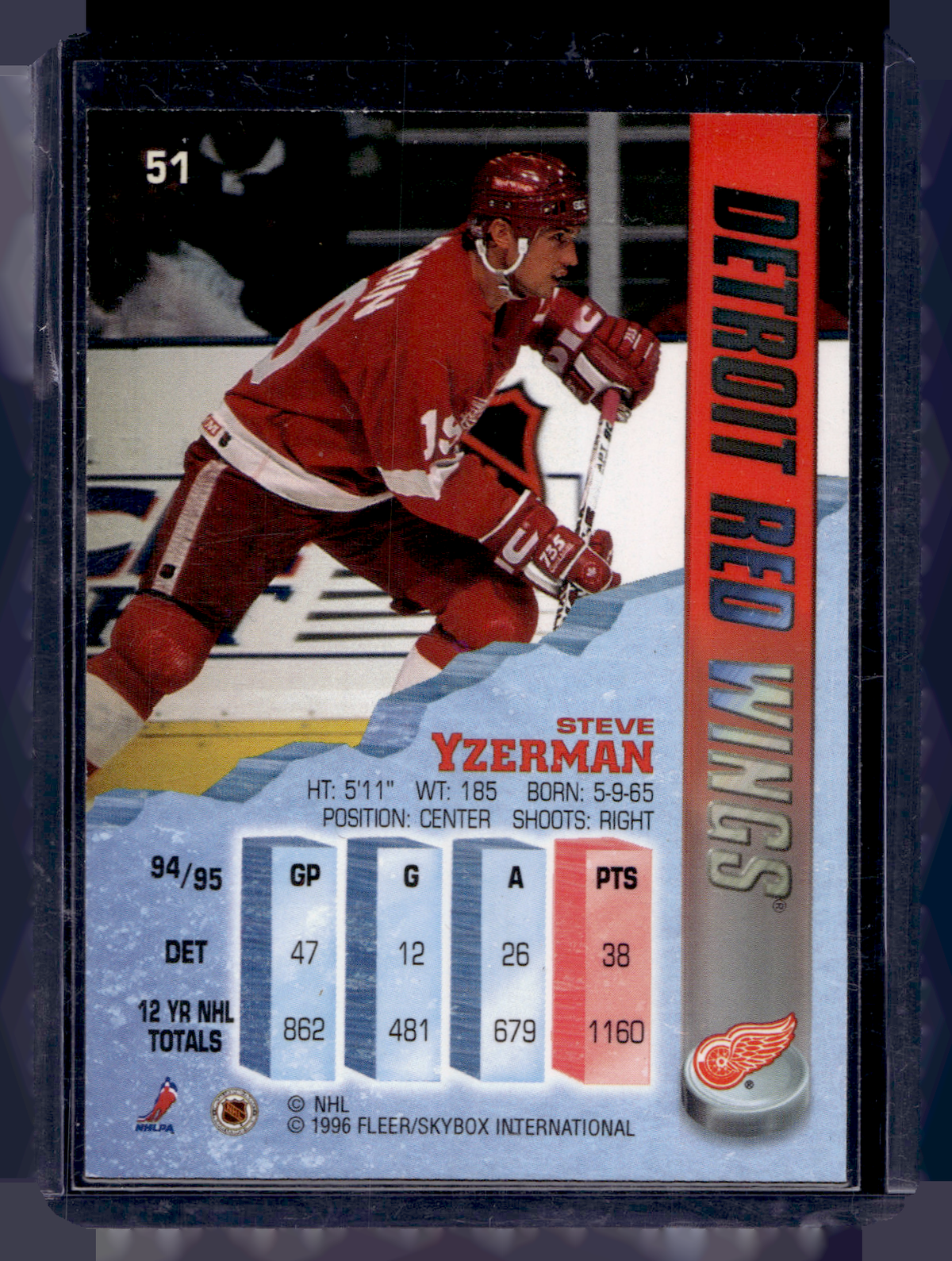1995-96 Fleer Metal - Steve Yzerman #51