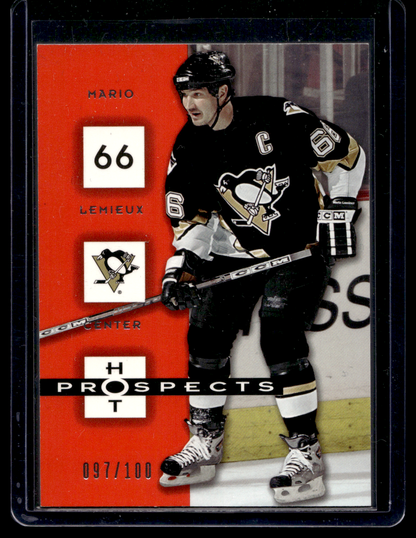 2005-06 Fleer Hot Prospects - Red Hot - Mario Lemieux #78 /100