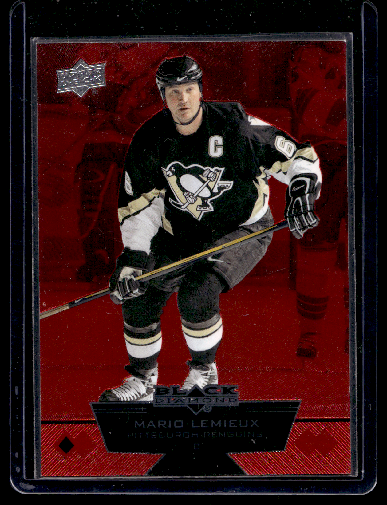 2012-13 Upper Deck Black Diamond - Ruby - Single Diamond - Mario Lemieux #70 /100