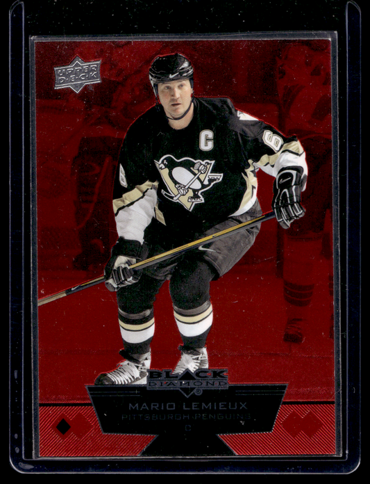 2012-13 Upper Deck Black Diamond - Ruby - Single Diamond - Mario Lemieux #70 /100