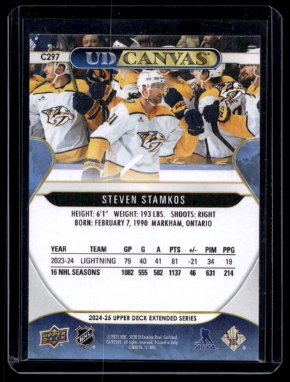 2024-25 Upper Deck Extended Series - UD Canvas - Steven Stamkos #C297
