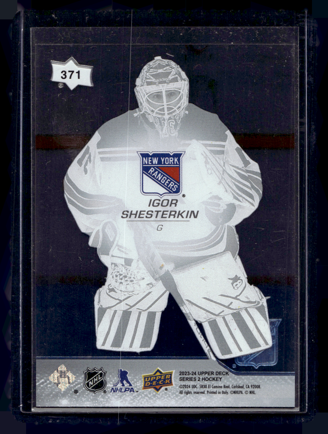 2023-24 Upper Deck Series 2 - Clear Cut - Igor Shesterkin #371