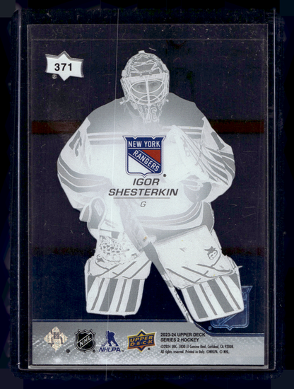 2023-24 Upper Deck Series 2 - Clear Cut - Igor Shesterkin #371