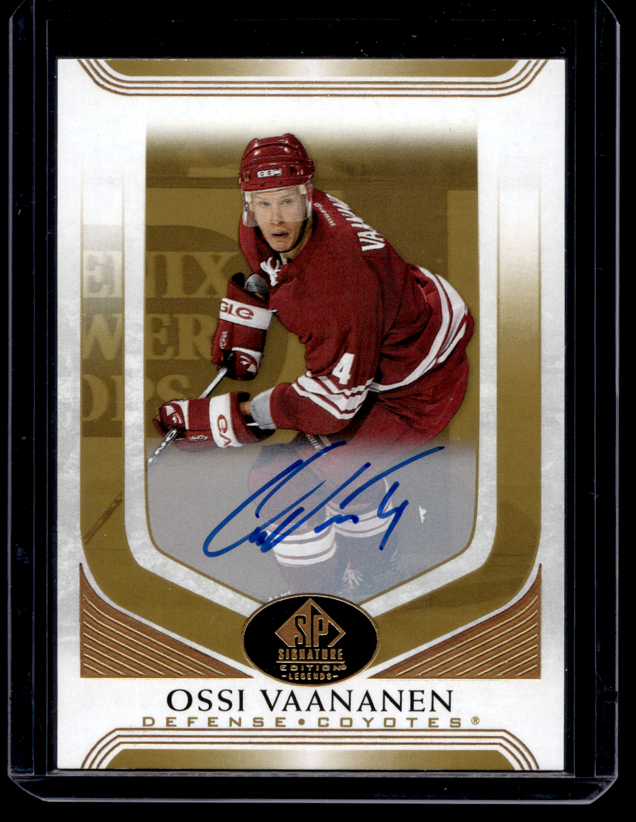 2020-21 Upper Deck SP Signature Edition Legends - Gold Spectrum Foil Autographs - Ossi Vaananen #225
