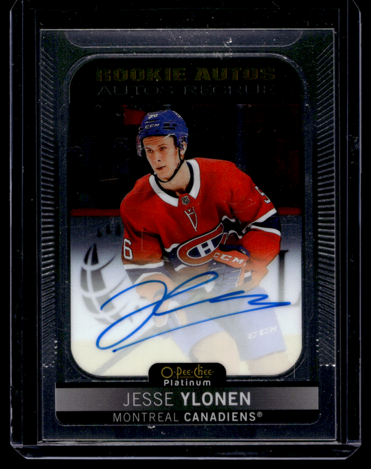 2021-22 Upper Deck OPC Platinum - Rookie Autographs - Jesse Ylonen #R-JY RY