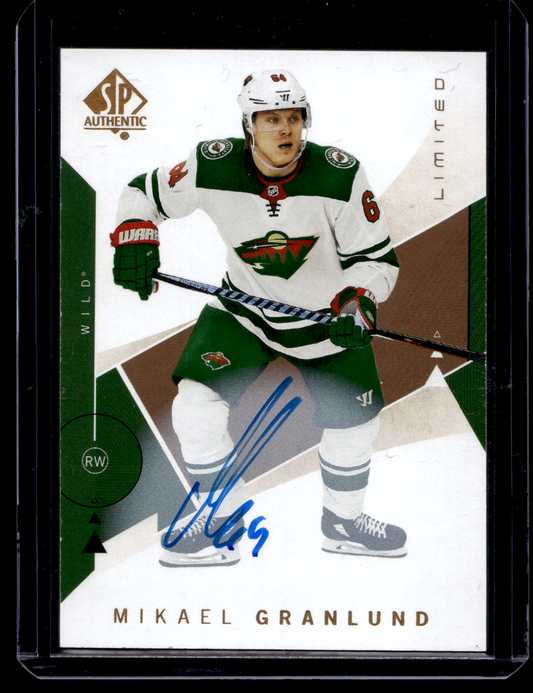 2018-19 Upper Deck SP Authentic - Limited Autographs - 2019-20 SP Authentic Update - Mikael Granlund #76