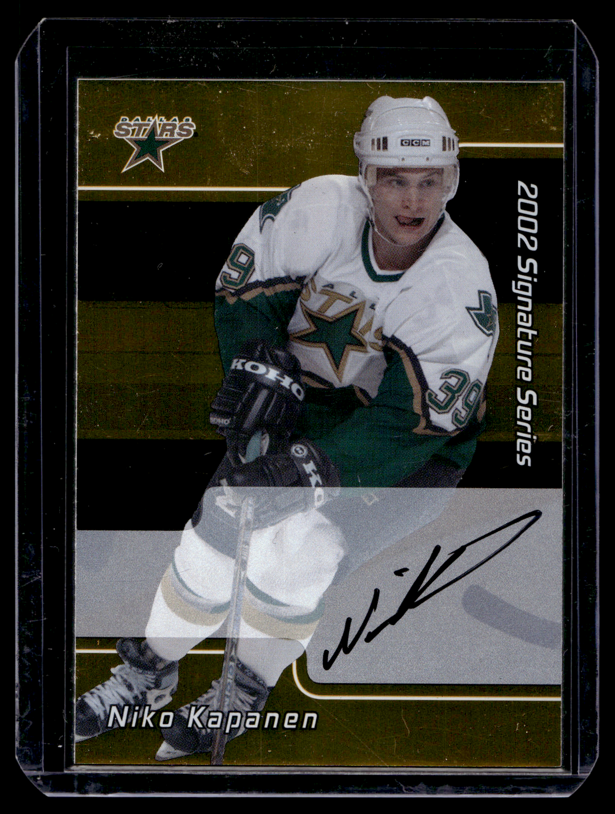 2001-02 In the Game Be A Player Signature Series - Gold Autographs - Niko Kapanen #232 RC