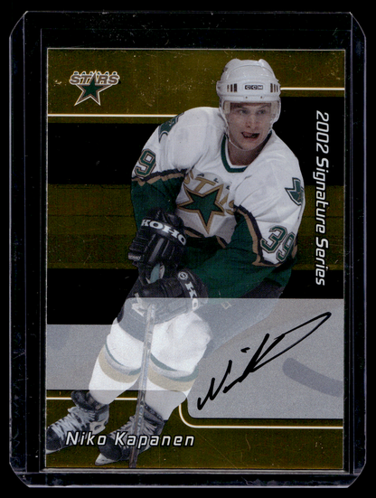 2001-02 In the Game Be A Player Signature Series - Gold Autographs - Niko Kapanen #232 RC