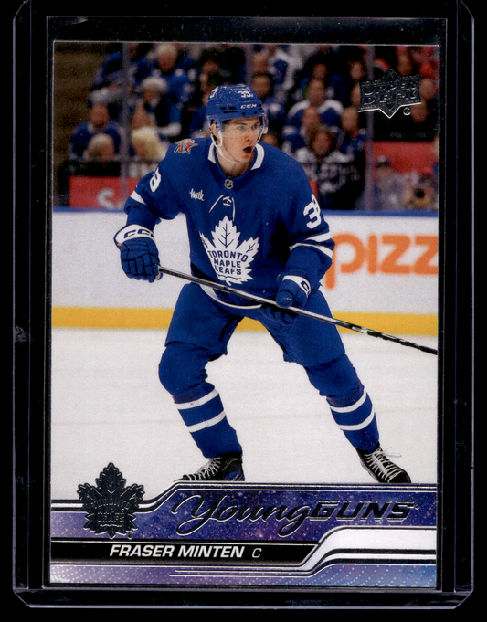 2023-24 Upper Deck Series 2 - Young Guns - Fraser Minten #482 RC
