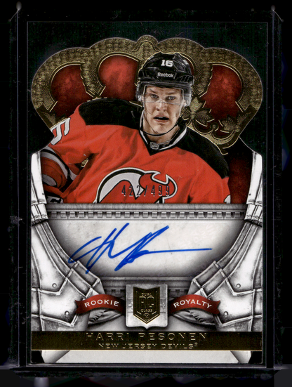 2013-14 Panini Crown Royale - Rookie Royalty Signatures - Harri Pesonen #229 /499 RC
