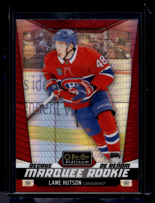 2024-25 Upper Deck OPC Platinum - Red Prism - Marquee Rookies - Lane Hutson #234 /199 RC