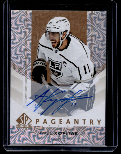 2022-23 Upper Deck SP Authentic - Pageantry - Autographs - Anze Kopitar #P-11