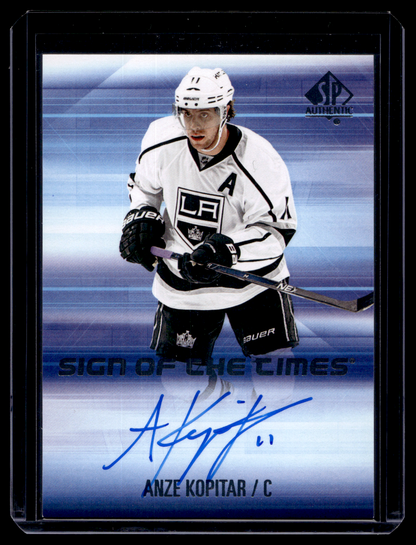 2015-16 Upper Deck SP Authentic - Sign of the Times - Anze Kopitar #SOTT-AK