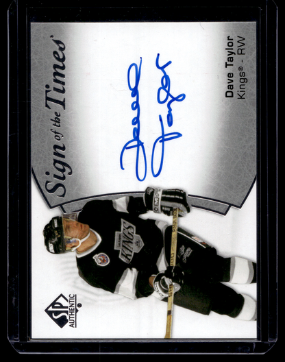 2021-22 Upper Deck SP Authentic - Sign of the Times - Dave Taylor #SOTT-DV