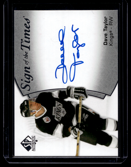 2021-22 Upper Deck SP Authentic - Sign of the Times - Dave Taylor #SOTT-DV