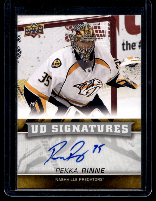2013-14 Upper Deck - UD Signatures - Pekka Rinne #UDS-PR