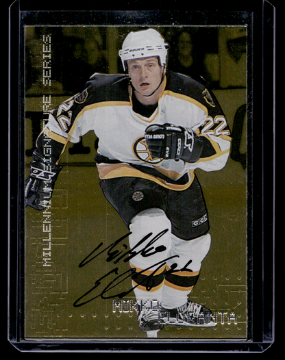 1999-00 In the Game Be A Player Millennium Signature Series - Gold Autographs - Mikko Eloranta #27 RY