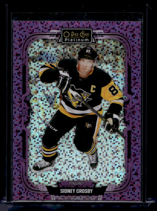 2025-26 O-Pee-Chee - Platinum Preview - Violet Pixels - Sidney Crosby #P-3 /99
