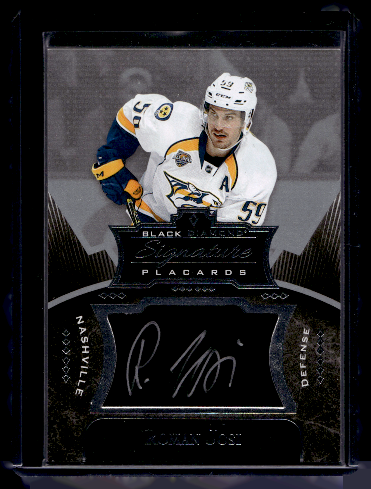 2016-17 Upper Deck Black Diamond - Signature Placards - Roman Josi #SP-RJ