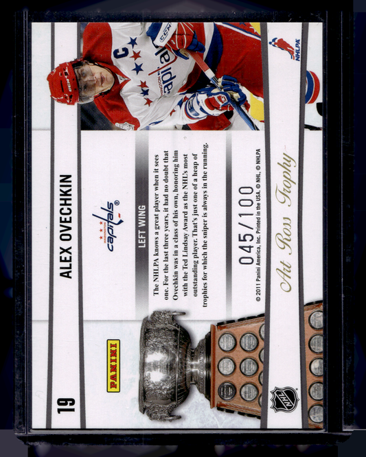 2010-11 Panini Playoff Contenders - Awards Contenders - Purple - Alex Ovechkin #19 /100