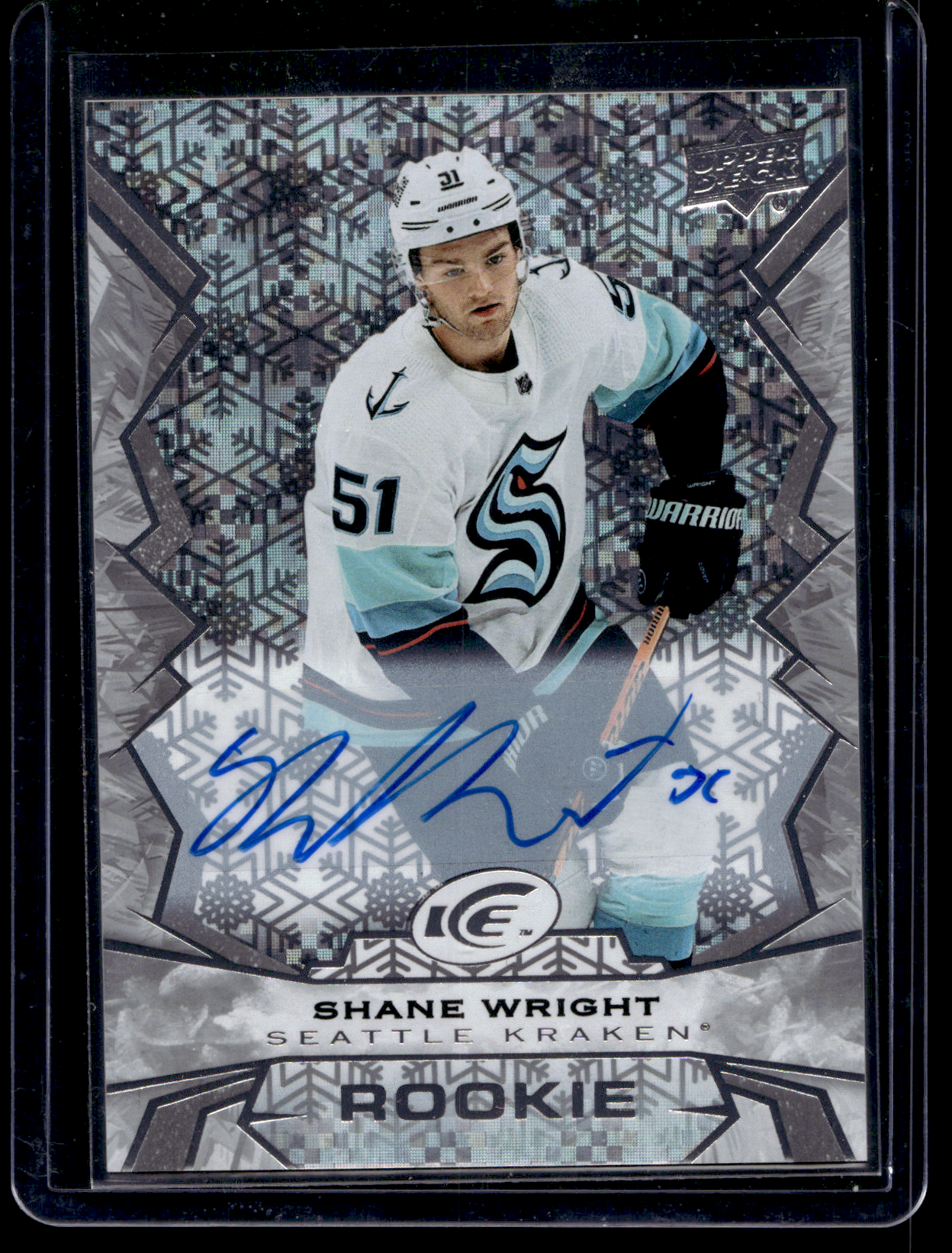 2022-23 Upper Deck Ice - White Snowflake Autographs - Shane Wright #125 RC