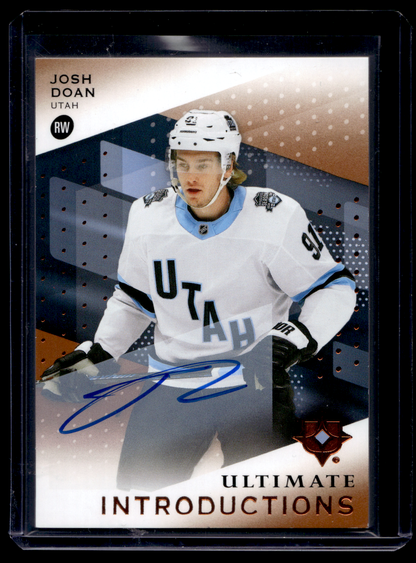 2024-25 Upper Deck Ultimate Collection - Ultimate Introductions - Autographs - Josh Doan #UI-JD RY
