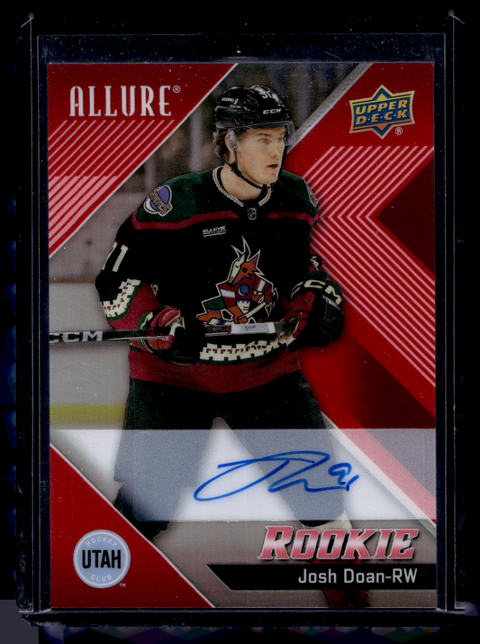 2024-25 Upper Deck Allure - Red Rainbow Autographs - Rookies - Josh Doan #129 RC