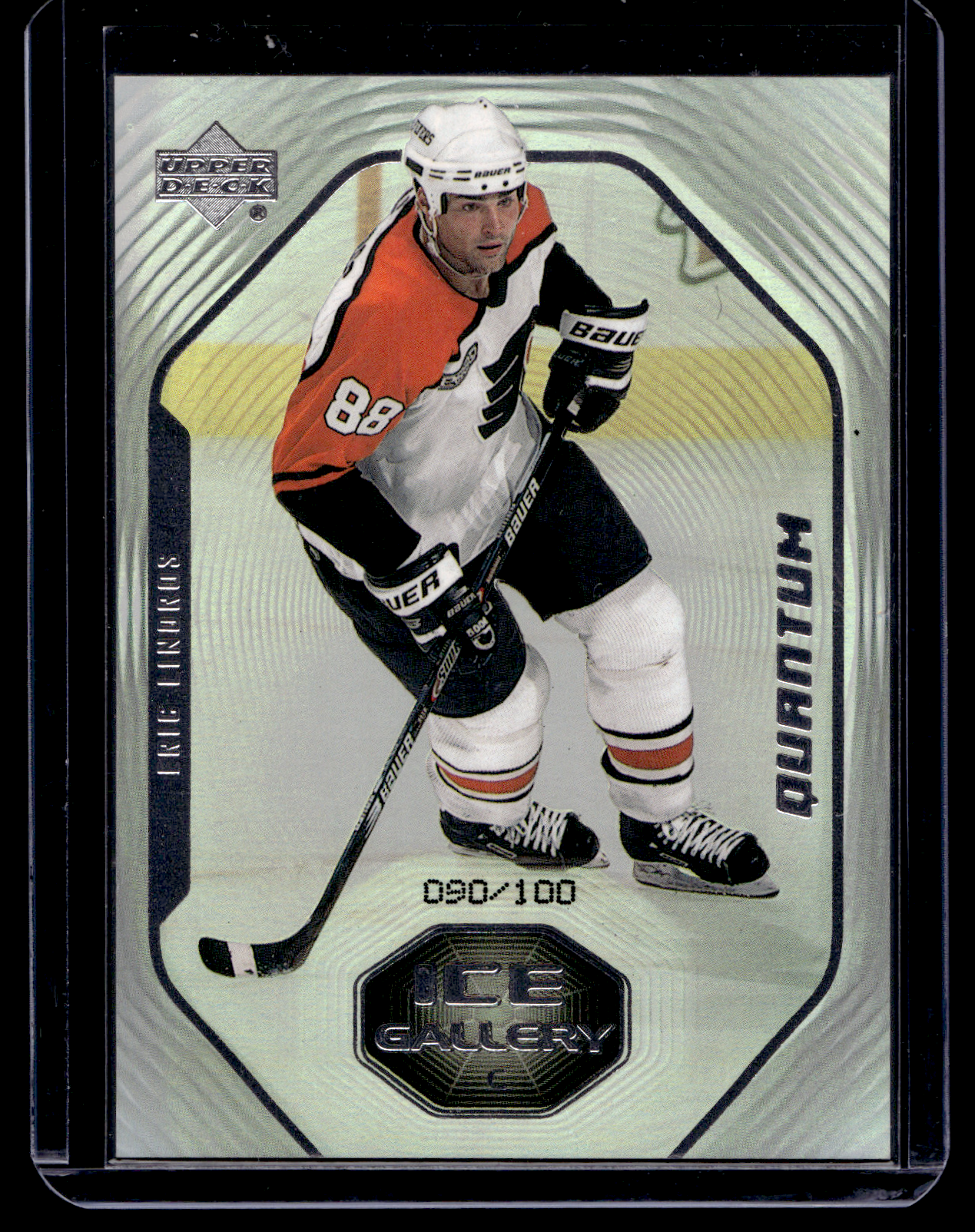 1999-00 Upper Deck - Ice Gallery - Quantum Silver - Eric Lindros #IG-7 /100