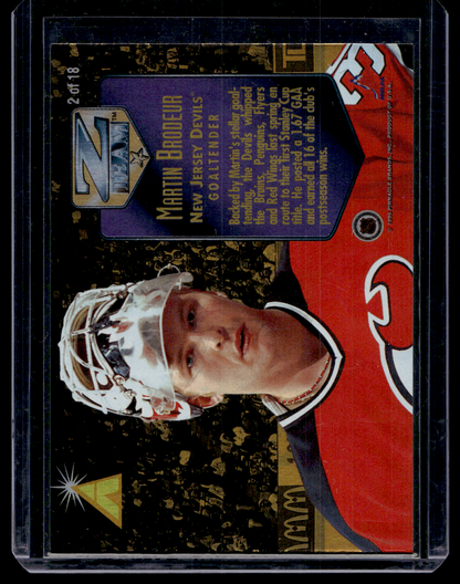1995-96 Pinnacle Zenith - Z Team - Martin Brodeur #2