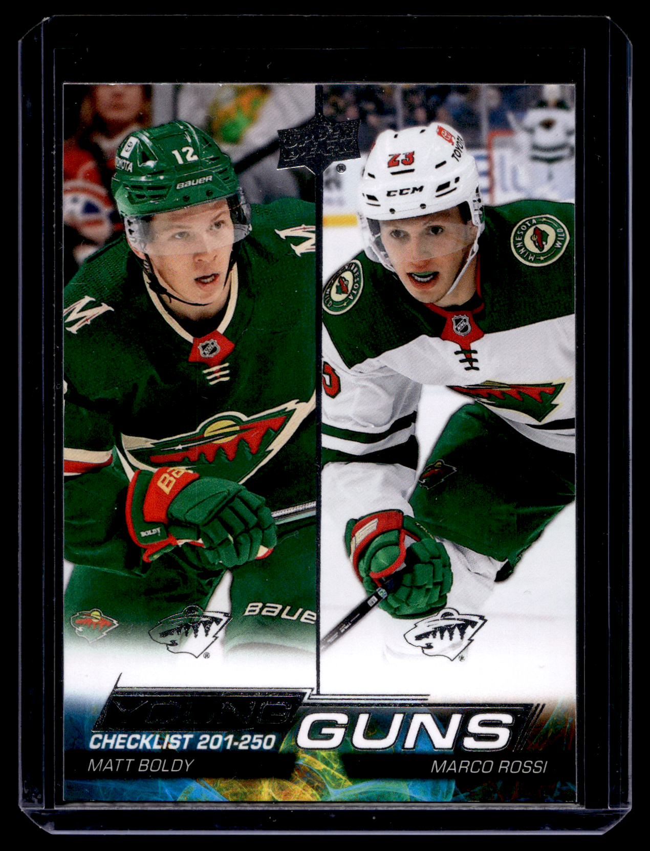 2022-23 Upper Deck Series 1 - Young Guns Checklist - Matt Boldy / Marco Rossi #250 RC
