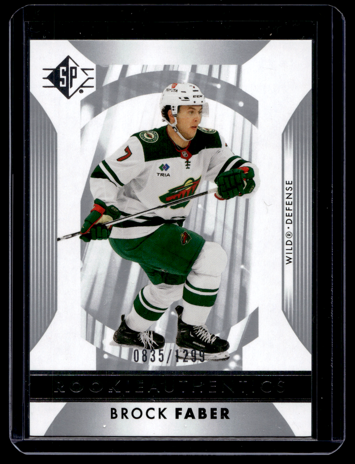 2023-24 Upper Deck SP - Retail - Rookie Authentics - Brock Faber #128 /1299 RC