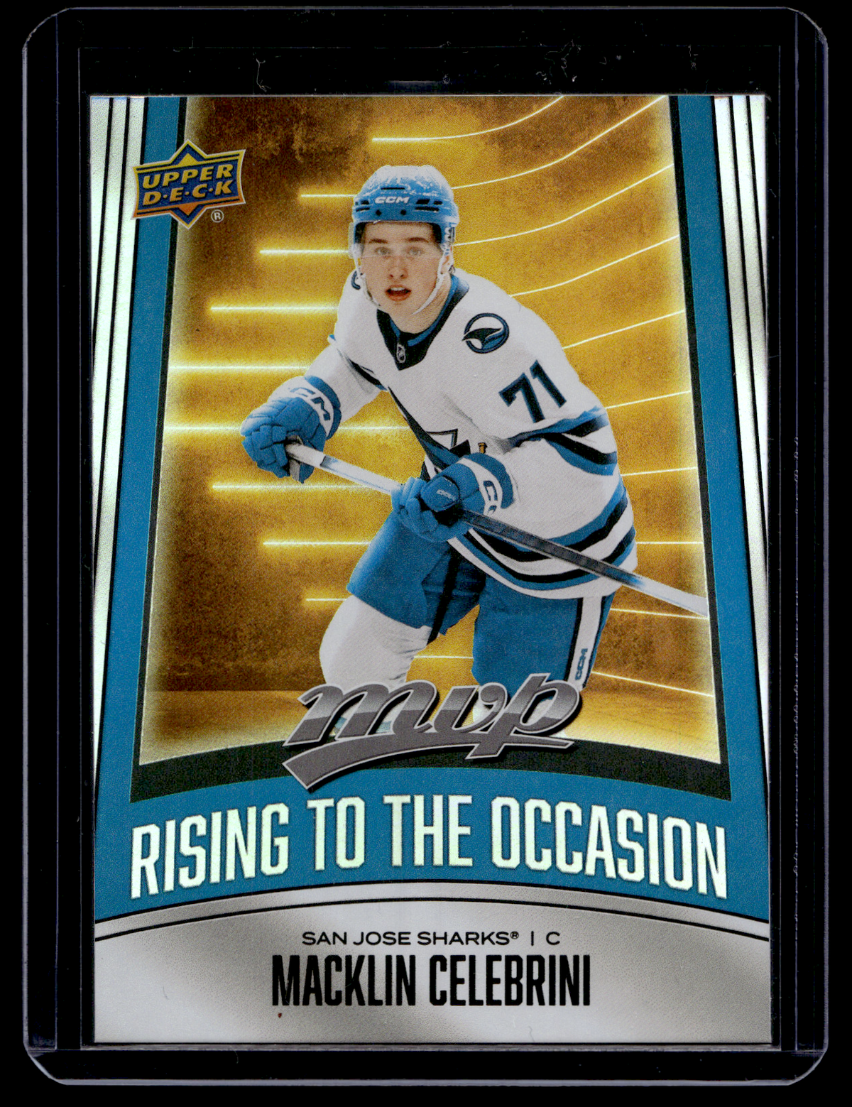 2025-26 Upper Deck MVP - Rising to the Occasion - Macklin Celebrini #RO-24